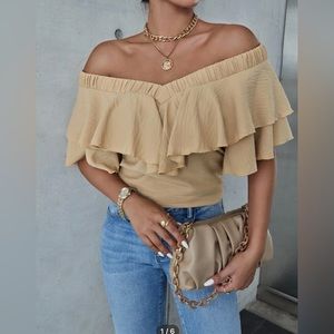 Off Shoulder Ruffle Top